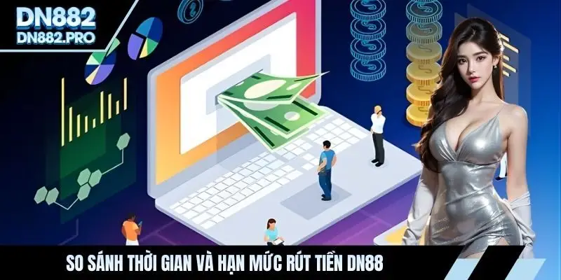 So sánh thời gian và hạn mức rút tiền DN88